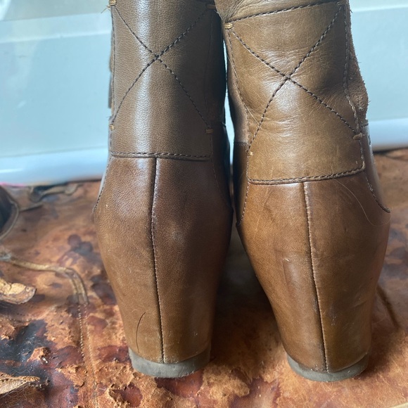 MERREL Wedgeterian Lexi dark earth leather ankle boots size 10 - Picture 7 of 14